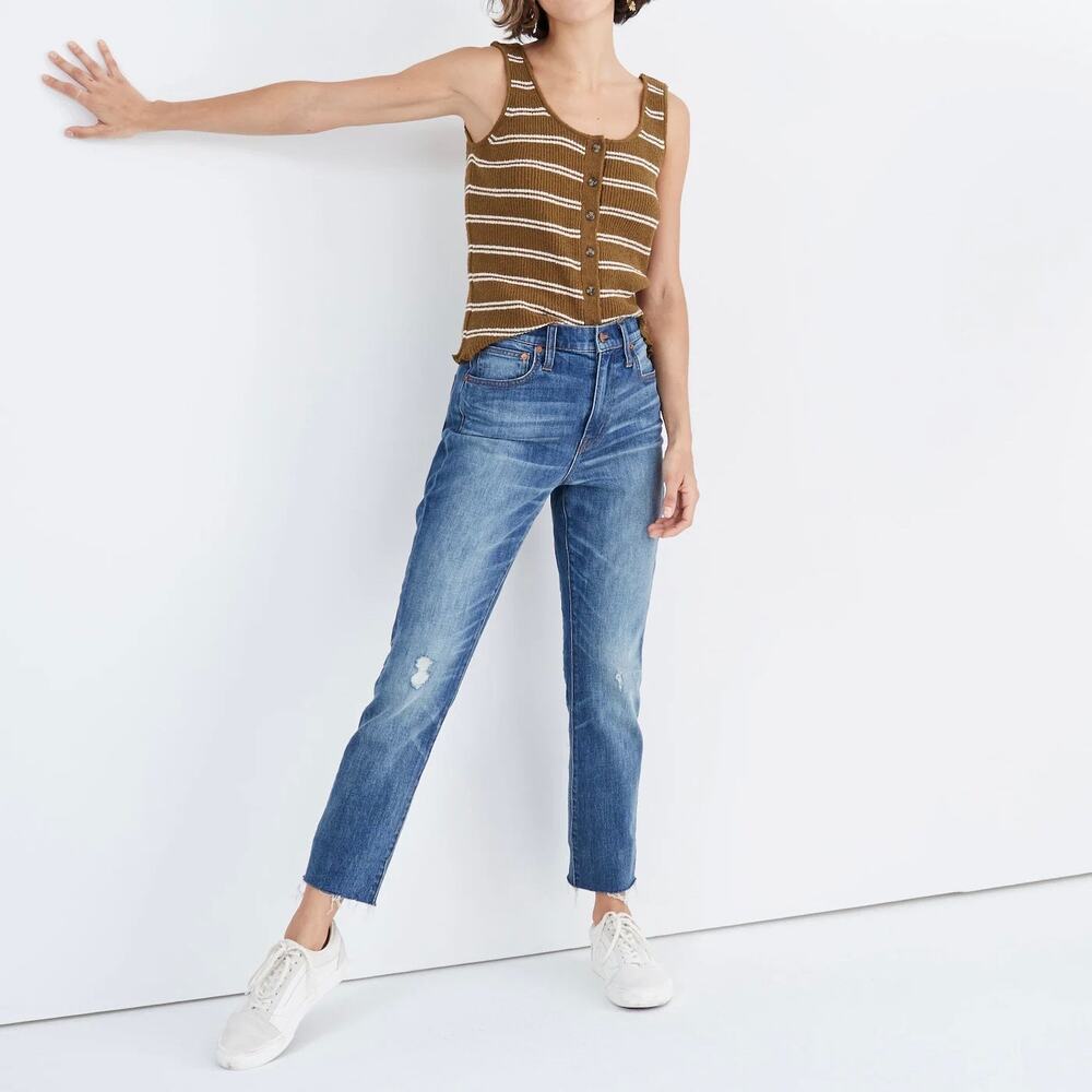 MADEWELL The High Rise Slim Crop Boyjean Jeans 27